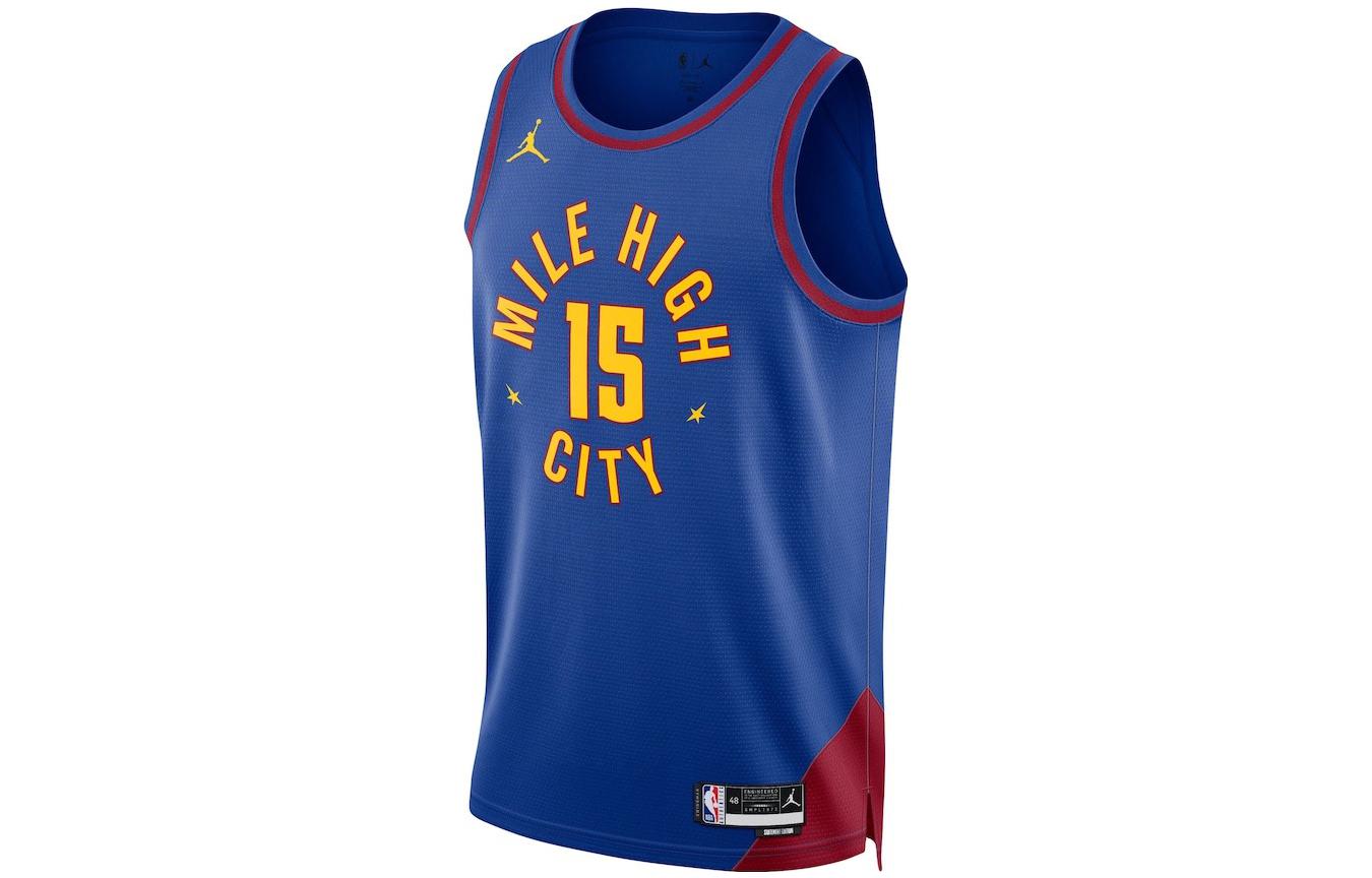 Nike Swingman Dri FIT Denver Nuggets Basketball Jersey Unisex Blue