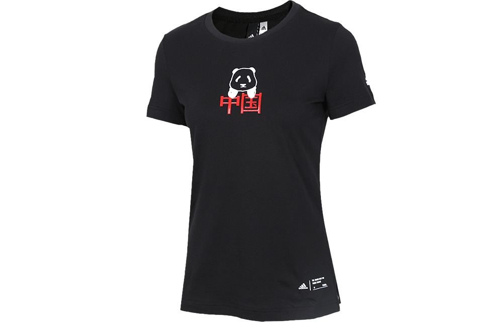 Женская футболка adidas Kc Tee Ls Cn (черная) — фото 1
