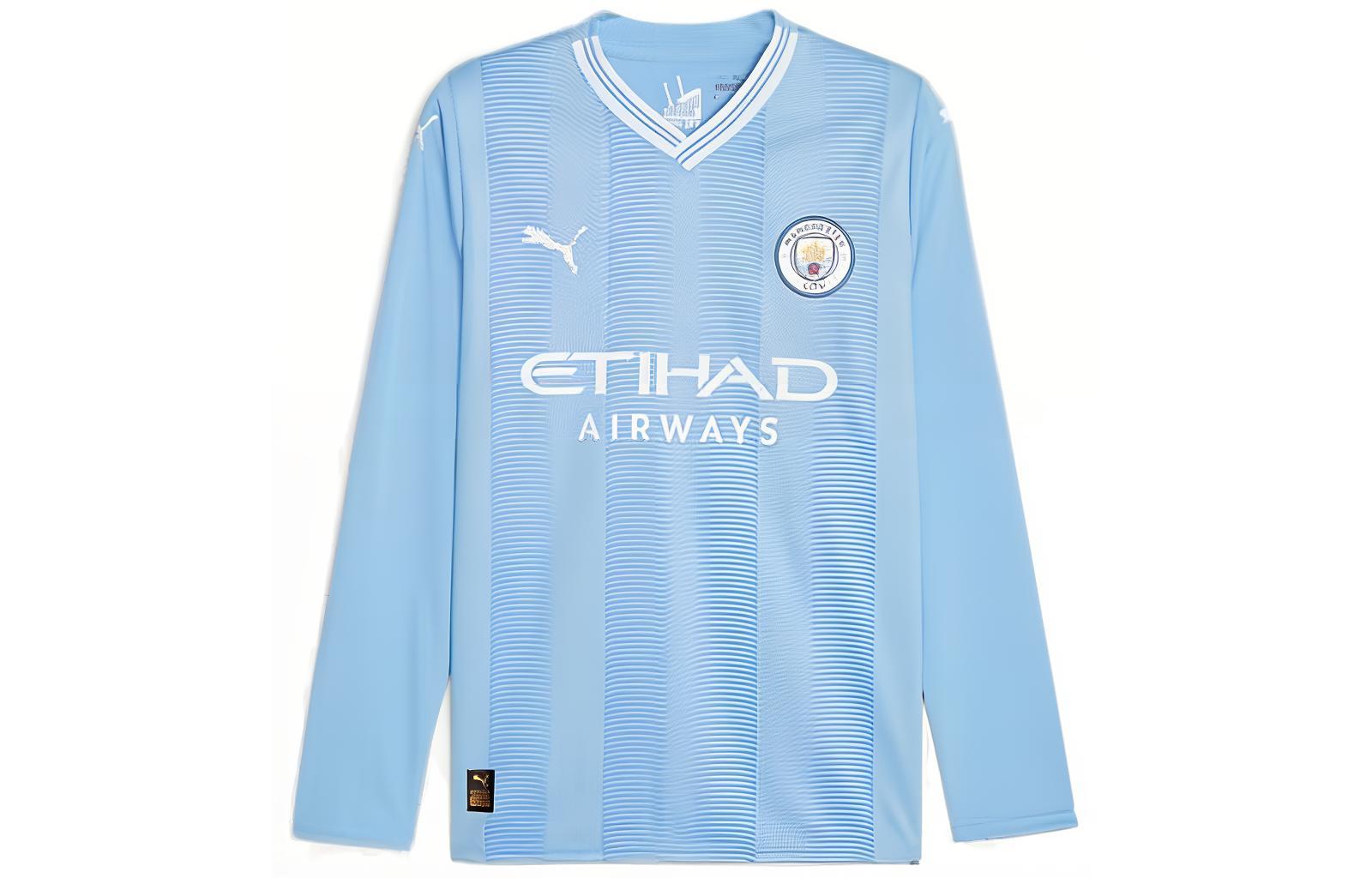 PUMA Manchester City Home Jersey Collection Soccer Jerseys Men’s Blue Moderate Straight Fit