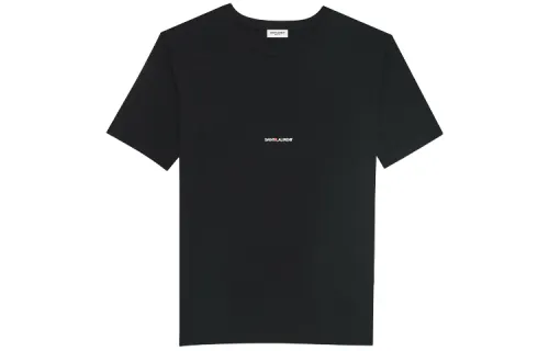 SAINT LAURENT Logo Printed Crewneck T Shirt