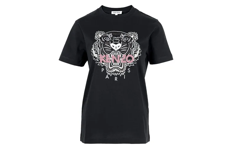 KENZO T Shirts Women's Black Crew Neck Moderate