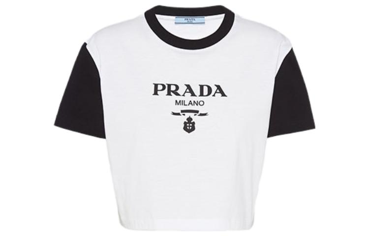 Женская футболка Prada (белая)