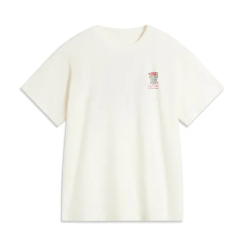 Li Ning Sports Life Collection T Shirt Women's Ecru