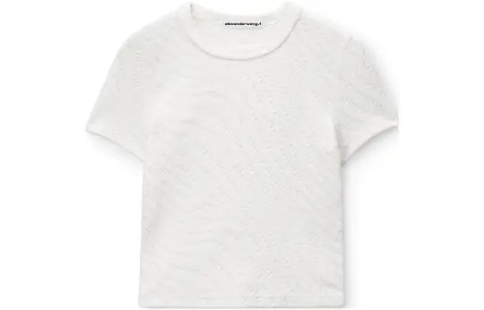 Alexander Wang Logo Jacquard Crewneck Knit Top