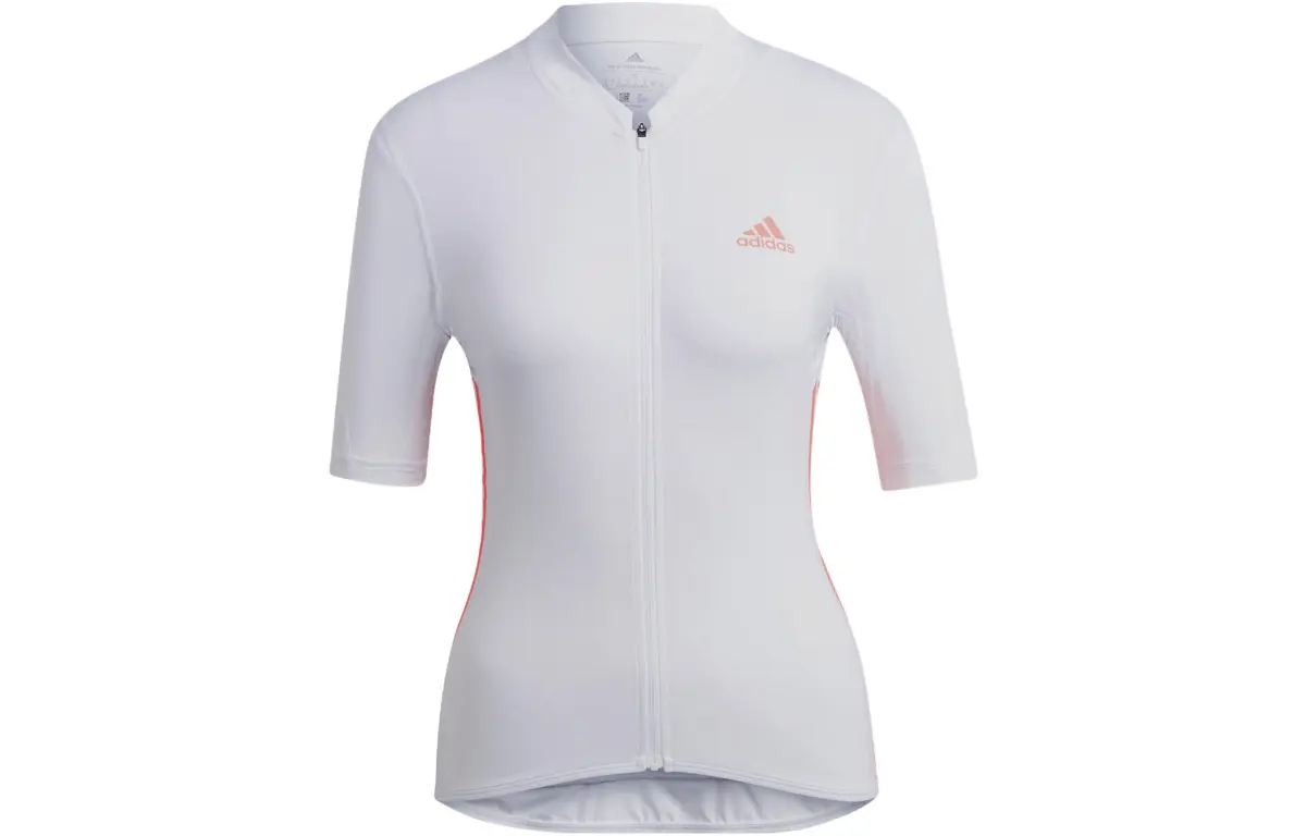 Adidas T-Shirts Women's White Crew Neck Moderate Straight Fit