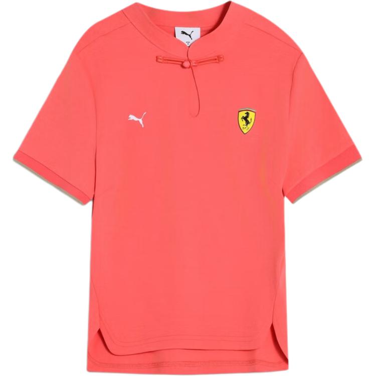 Женская футболка PUMA x Ferrari SS25 (розовая)