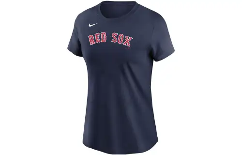 Nike T Shirts Women's Dark Blue Crew Neck Moderate Straight Fit