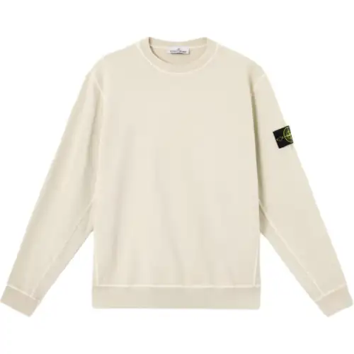 STONE ISLAND Compass Patch Crewneck Sweatshirt