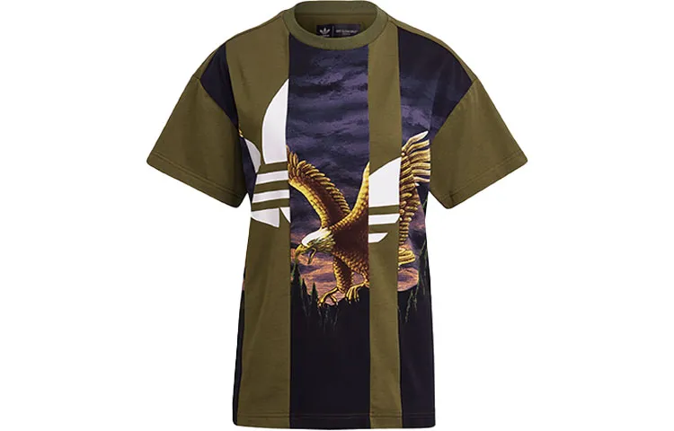 Adidas Originals x Dry Clean Only Drop Shoulder Sleeve T Shirt Women's Green