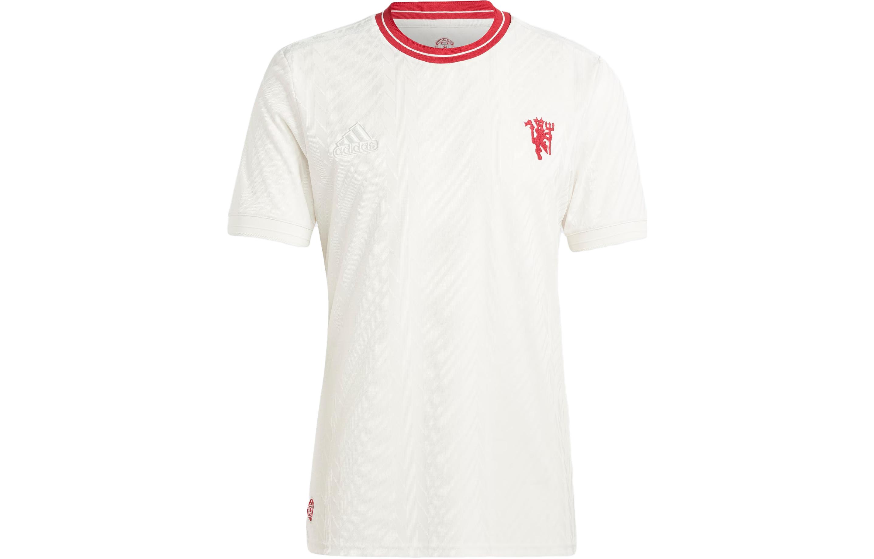 Adidas Manchester United Soccer Jerseys Men’s White Moderate Straight Fit