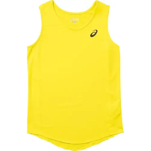 ASICS Tank Tops Women's Yellow Crew Neck Moderate Other