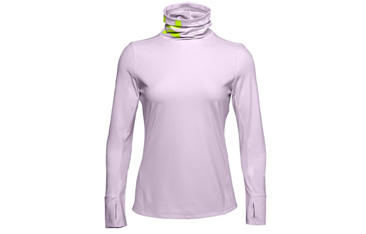 Женская футболка с длинным рукавом Under Armour Qualifier ColdGear (фиолетовая)