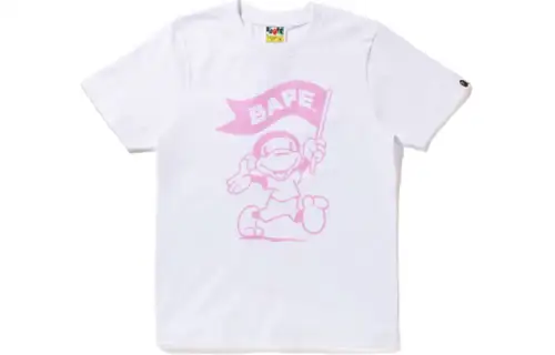 A BATHING APE T Shirts Women's Crew Neck Moderate Straight Fit