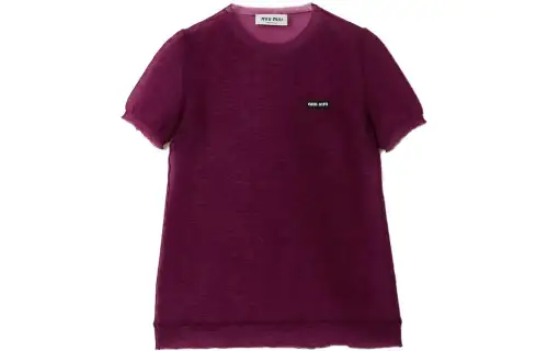 MIU MIU FW23 T Shirt Women's Purple