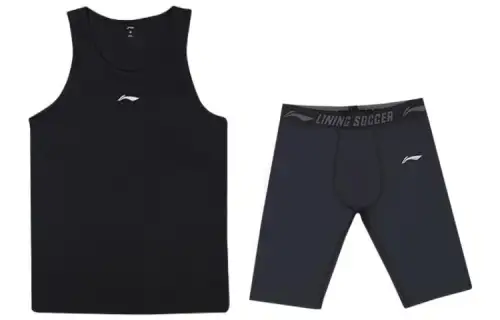 Li Ning Fitness Sets Men's Crew Neck Moderate
