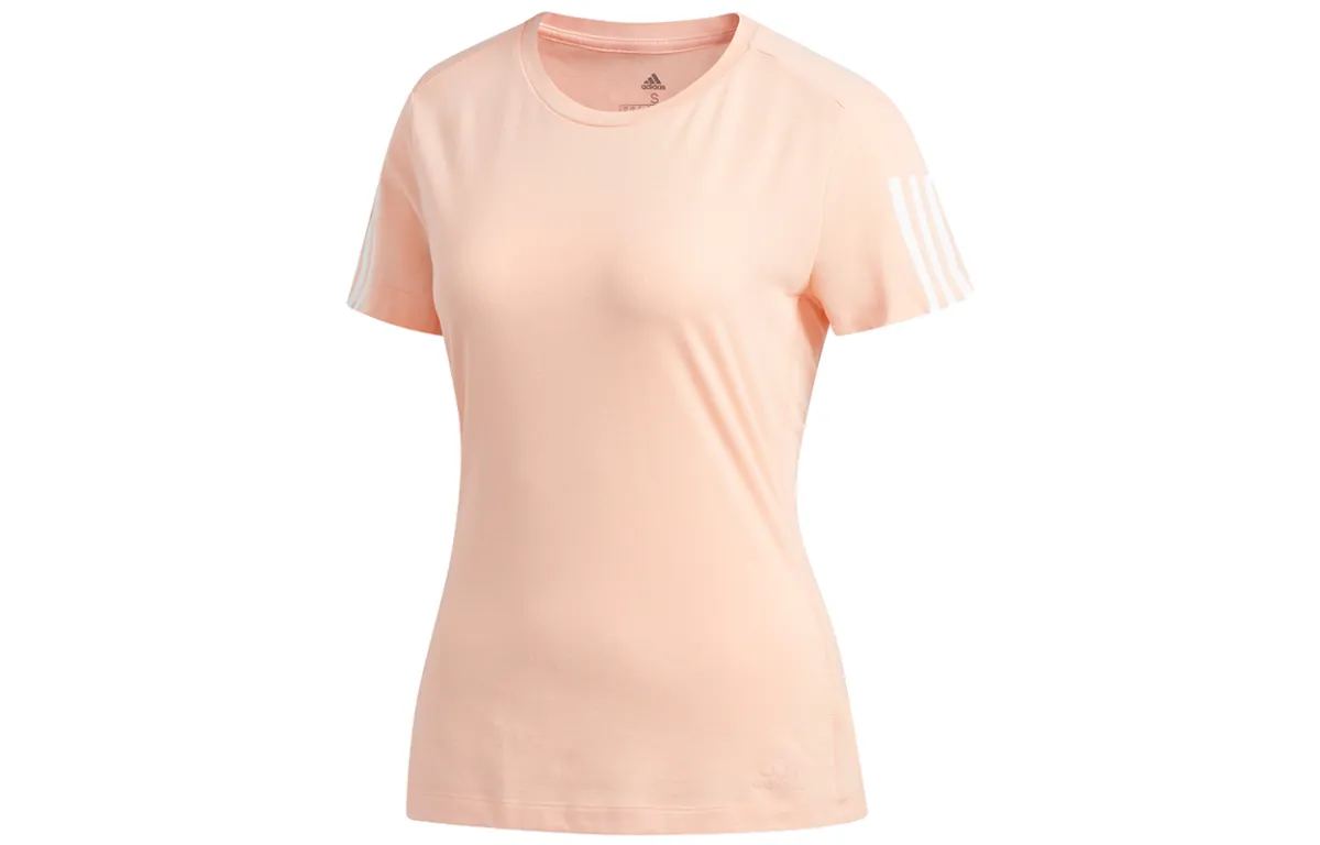 Adidas Regular Running T Shirt Women's Pink