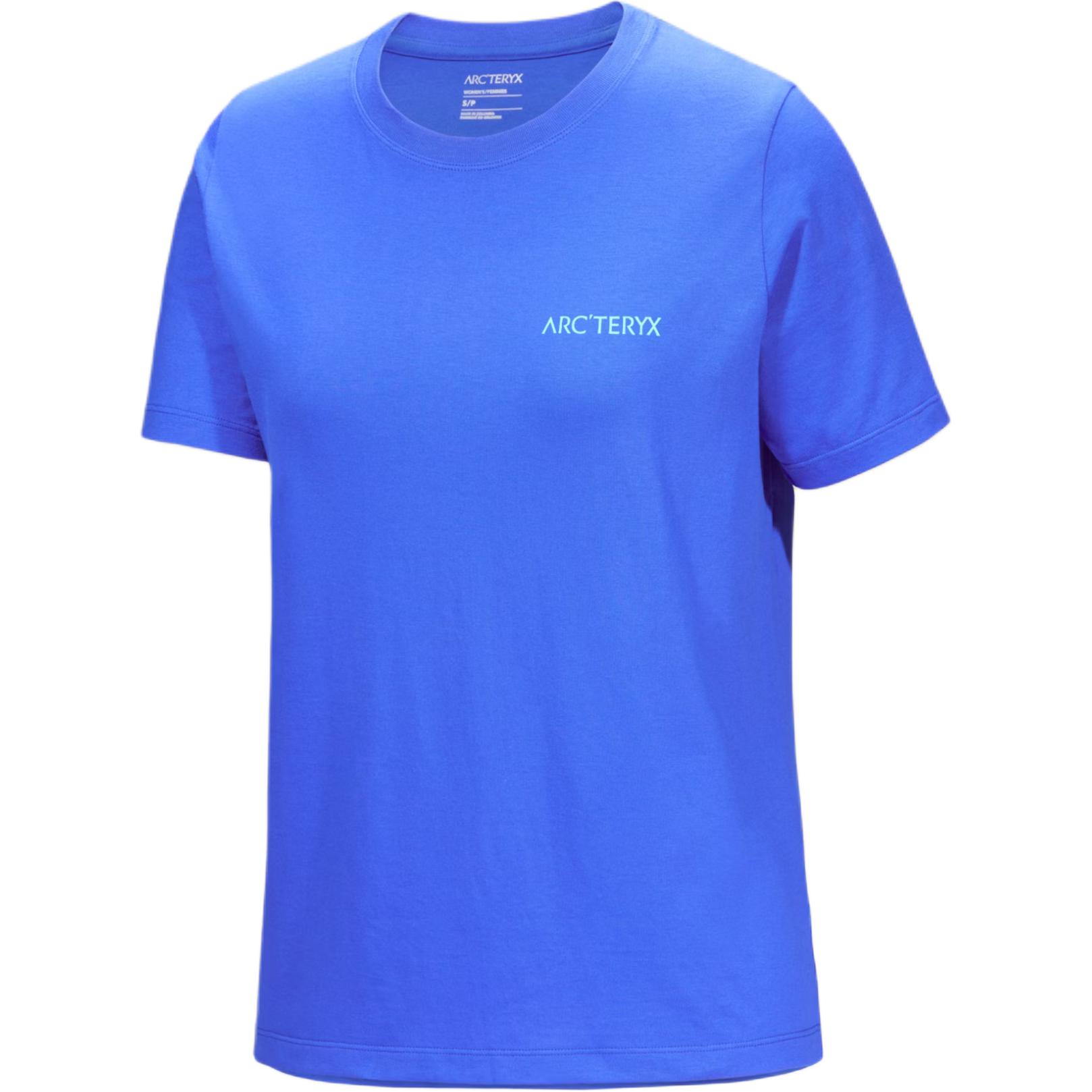 Женская футболка Arcteryx KRAGG SL COTTON BLURRED BIRD CREW SS (белая)