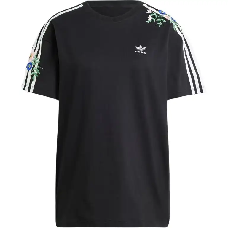 Adidas Originals FloralLoose FW24 T Shirt Women's Black