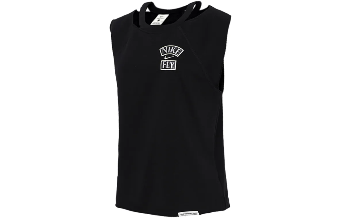 Nike T-Shirts Women's Black Crew Neck Moderate Straight Fit