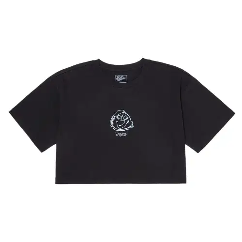 Vans Drop Shoulder Sleeve T Shirt Women's Black