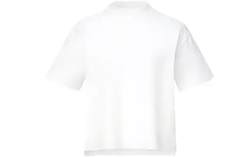 UNIQLO X THEORY T Shirts Women's White Crew Neck Moderate Straight Fit