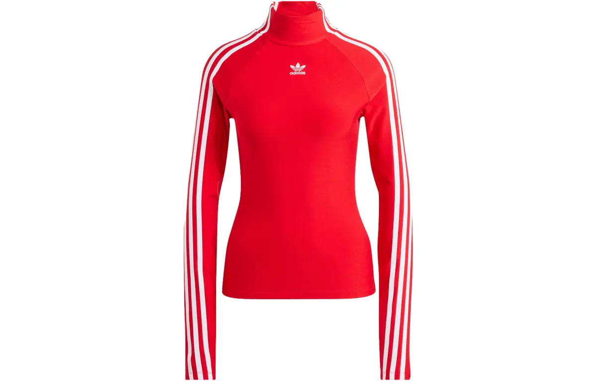 Adidas Originals ADILENIUM Raglan Sleeve T Shirt Women's Red