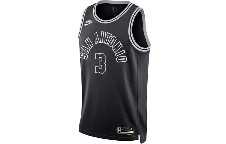 Nike Basketball Jerseys Men’s Black Moderate Straight Fit