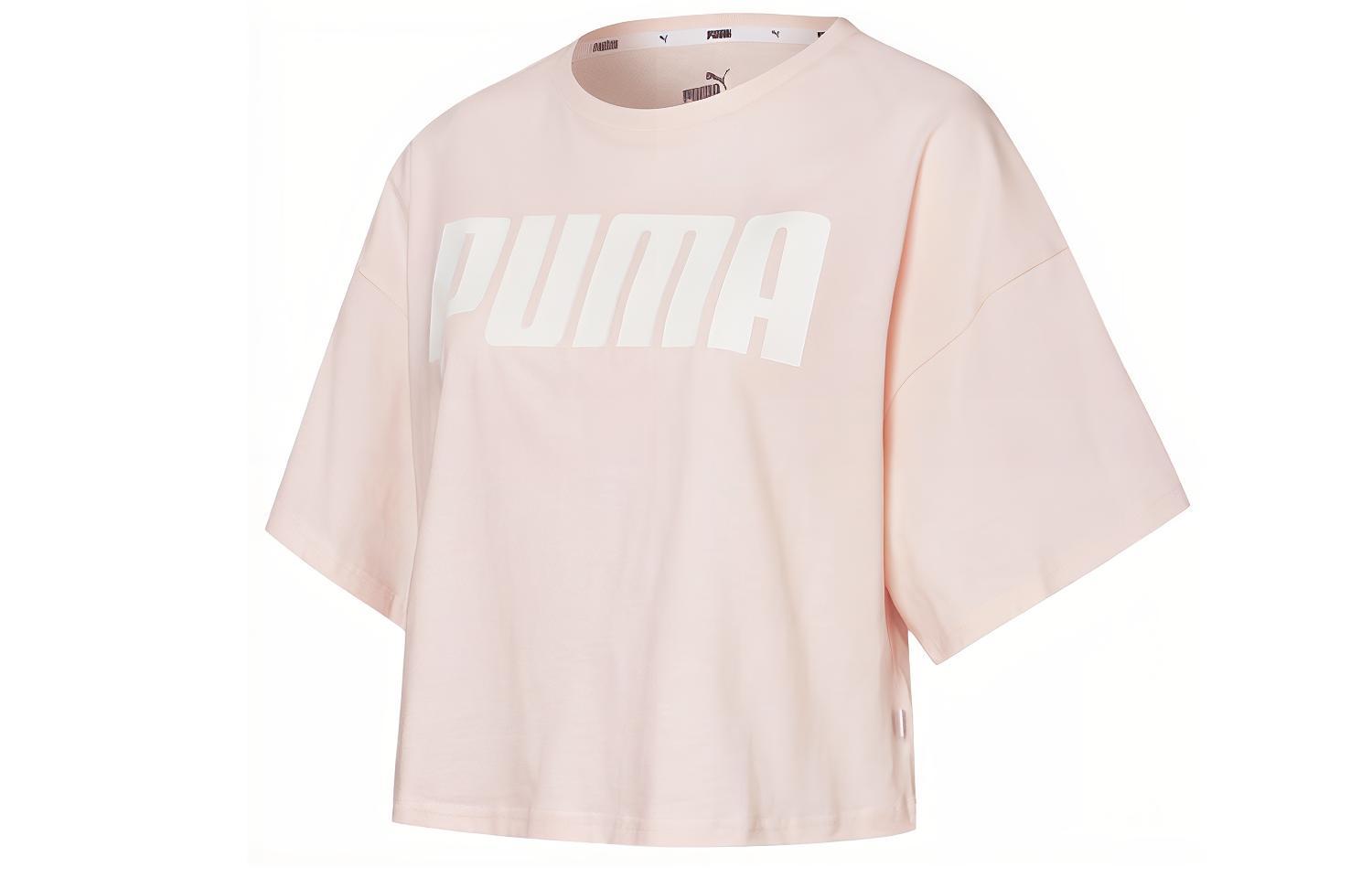 Женская футболка PUMA Logo (розовая)