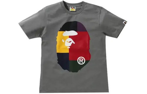A BATHING APE Head Series T Shirts Women's Crew Neck Moderate Straight Fit