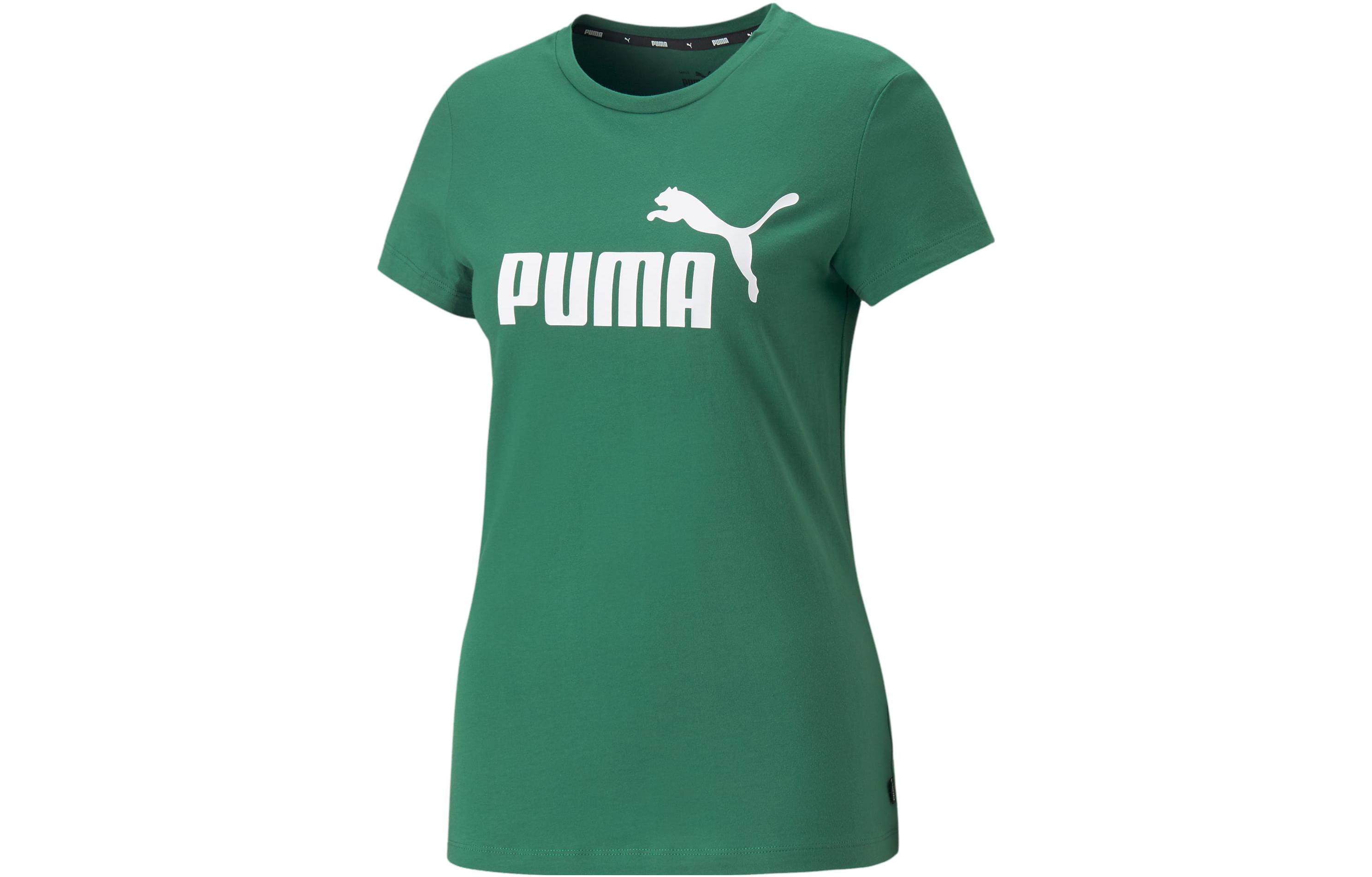 PUMA T Shirt Essentials Logo Femme T Shirt Women's Vine Color