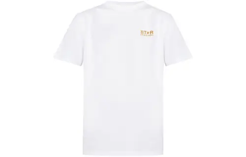 Golden Goose T Shirts Women's White Crew Neck Moderate