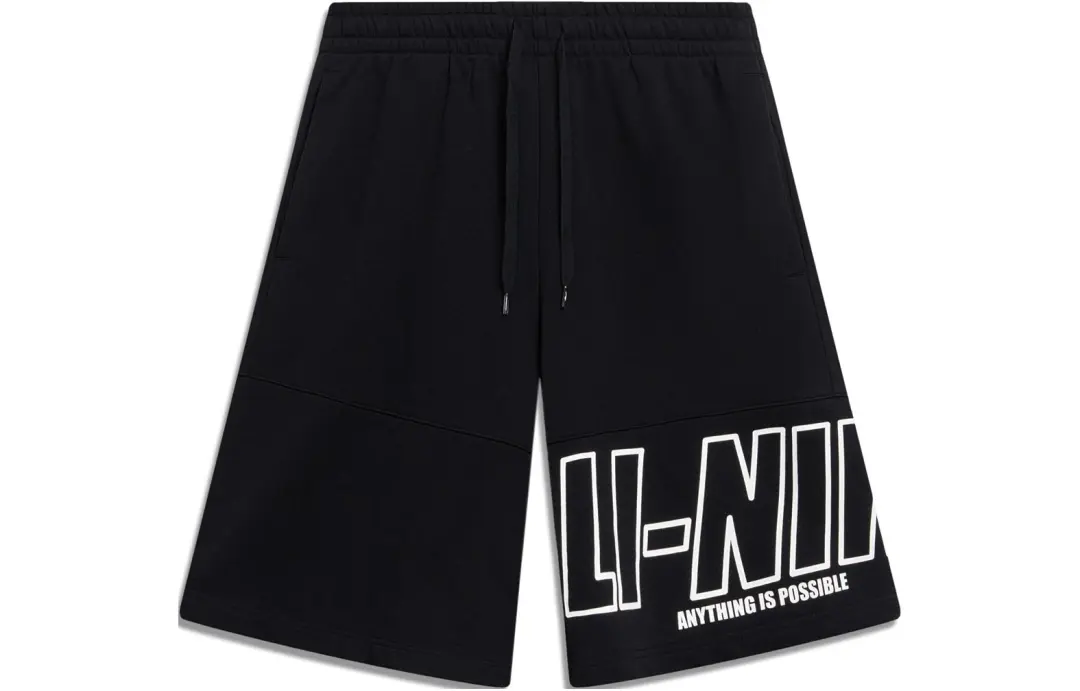 Li Ning Sports Fashion Collection Sports Shorts Men's Black
