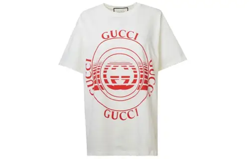 GUCCI T Shirts Women's White Crew Neck Moderate