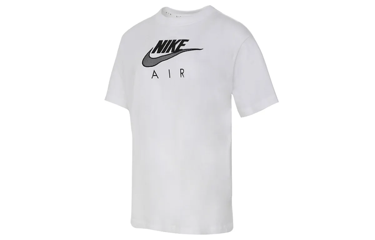 Nike T-Shirts Women's White Crew Neck Moderate Straight Fit