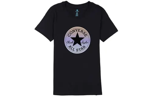 Converse Set in Sleeve T Shirt Women's Black