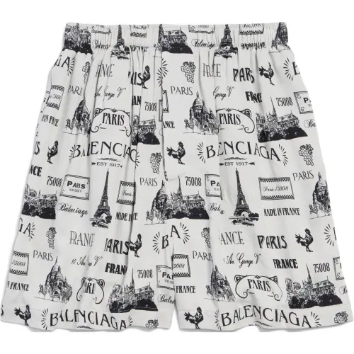 Balenciaga FW24 Casual Shorts Regular Fit Men's Gray