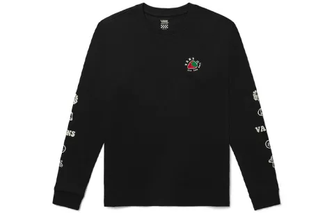 Vans Set in Sleeve T Shirt Women's Black