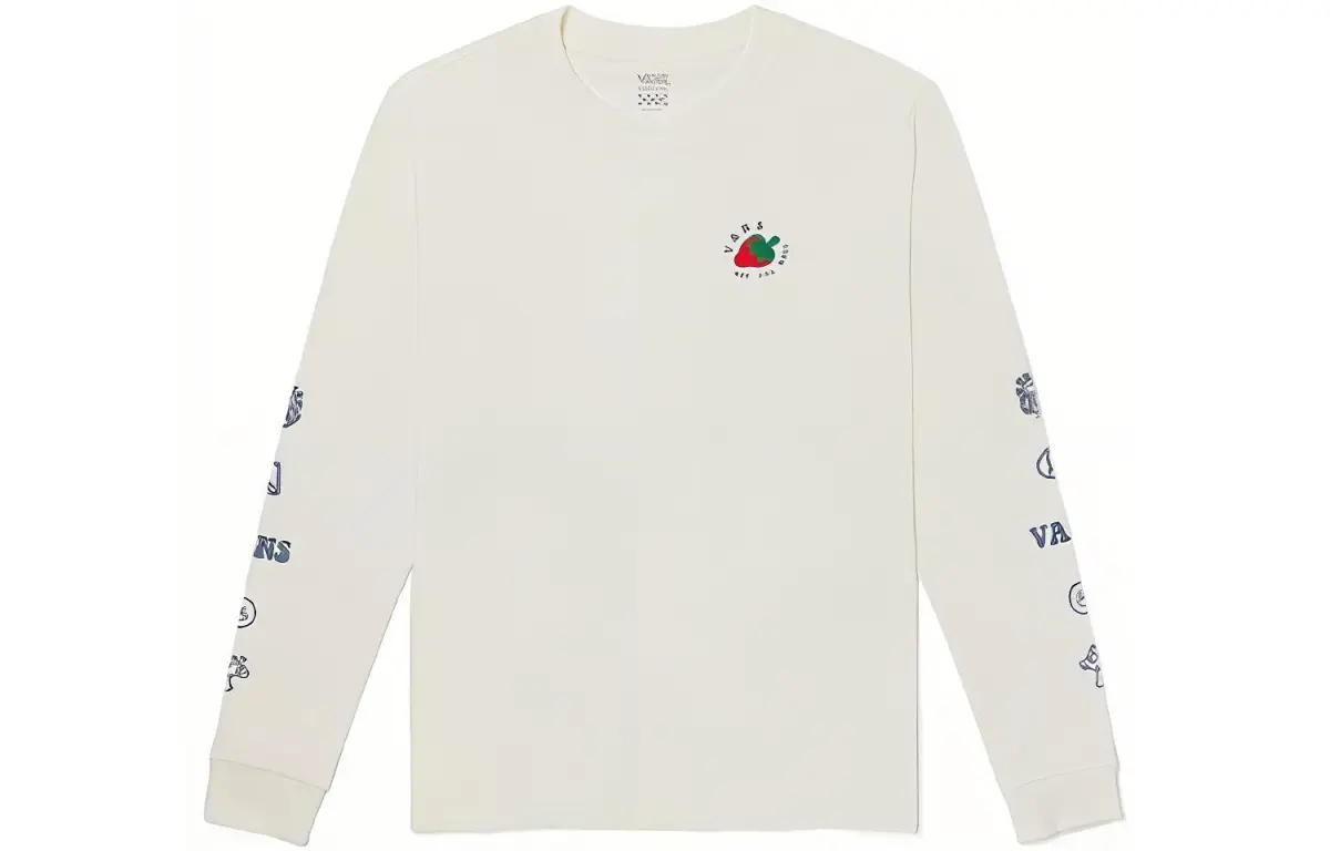 Vans Set in Sleeve T Shirt Women's Ecru