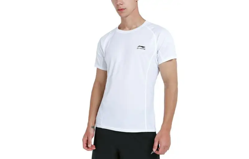 Li Ning Training Series Fitness Clothing Men's White Moderate