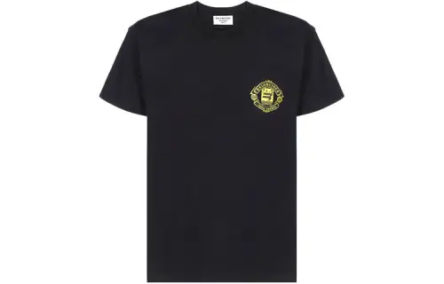 Balenciaga T Shirts Women's Black Crew Neck Moderate