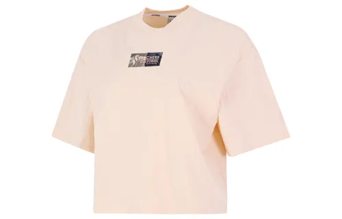 Skechers Stroll T Shirts Women's Peach Powder 01C9 Crew Neck Moderate Straight Fit
