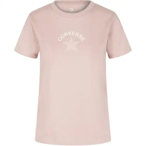 Converse T Shirts Women's Pink Crew Neck