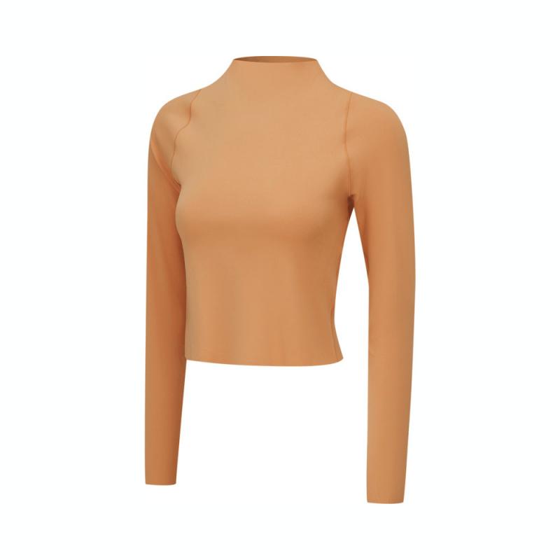 Женская футболка Nike INF DF LS TOP (оранжевая)
