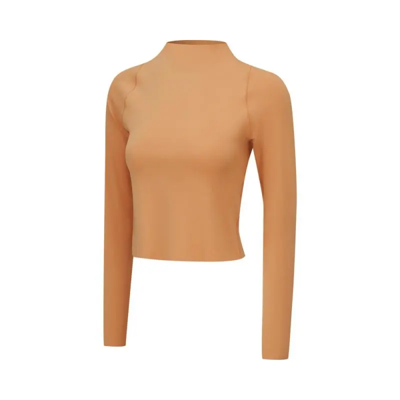Nike T-Shirts Women's Orange Stand Collar Moderate