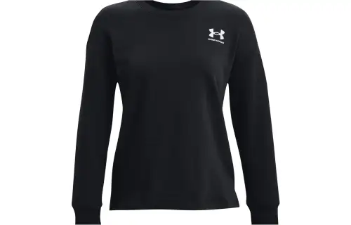 Under Armour T Shirts Women's Black Crew Neck Moderate Straight Fit