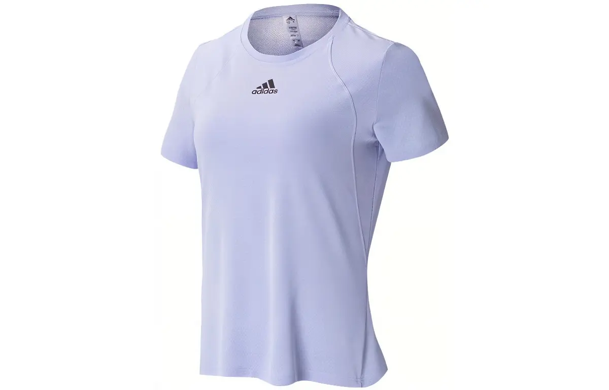 Adidas Set in Sleeve T Shirt Women's Light Lavender