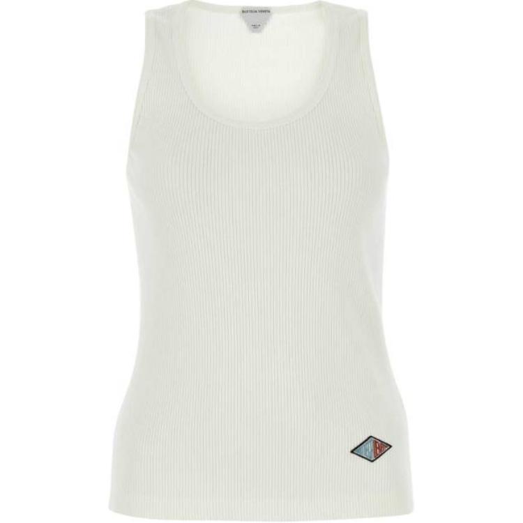 Bottega Veneta Logo Patch Sleeveless Tank Top