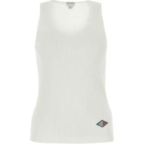 Bottega Veneta Logo Patch Sleeveless Tank Top
