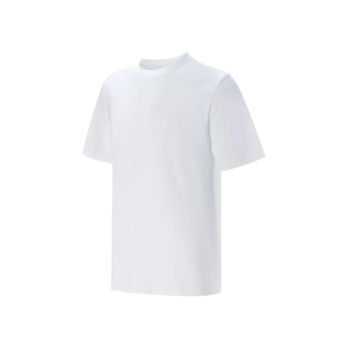 Nike T-Shirts Men's White Crew Neck Moderate Straight Fit