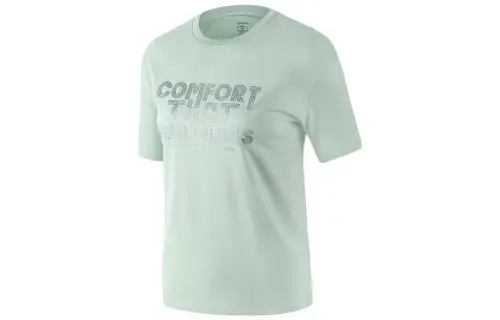 Skechers Basic Sports Collection T Shirts Women's Harbor Gray Crew Neck Moderate Other